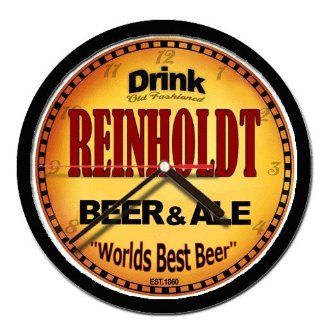 REINHOLDT beer and ale cerveza wall clock 