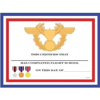 Fighter Pilot Party Favors  Flight School Certificates