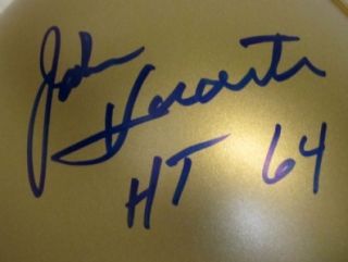 John Huarte Autographed Notre Dame Fighting Irish Mini Helmet HT 64