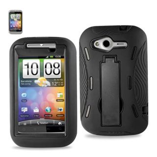 HTC Wildfire s G13 Premium Hybrid Soft Hard Case Skin Cover with Stand