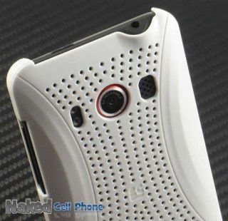  White Xmatrix Hard Case Cover for Sprint HTC EVO 4G Cell Phone