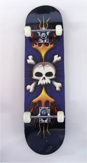 New Skull Graphic Complete Skateboard Size 31X8