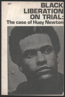 1968 Counter Culture Pamphlet Huey Newton on Trial