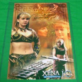 CSTS Xena Shirt 2XL 8 DVDs 2 Prints Signed by Lucy Lawless Renee O