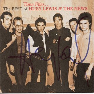 Huey Lewis Signed Autographed CD Cover Booklet w COA