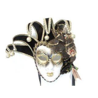 Black Flower Jolly Fiori Venetian Masquerade Mask: Home