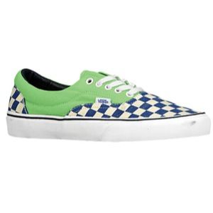 Vans Era   Mens   Skate   Shoes   Checker/Green Flash