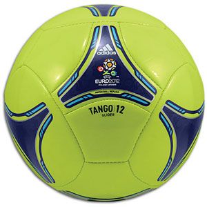 adidas Euro 2012 Glider Ball   Soccer   Sport Equipment   Slime/Dark