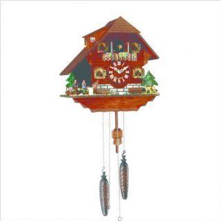 Hermle Swiss Chalet Black Forest Cuckoo Clock 408QT Watches 