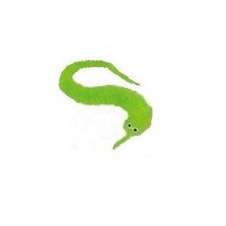 Magic Worm Creepy Crawly fuzzy insect TOY neon green [Toy