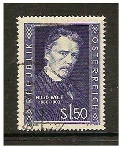 Austria 1953 1S50 Hugo Wolf Stamp G U SG 1242