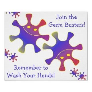 Únase a los tipos del germen, recuerde lavarse las manos muestra