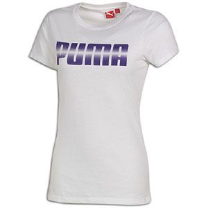 PUMA Short Sleeve T Shirt   Womens   Casual   Clothing   White