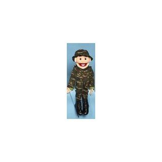 Boy With Black Hair In Camofloage   Puppets Office