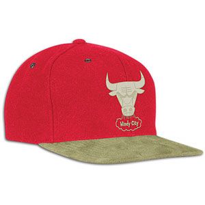 Mitchell & Ness NBA Winter Suede Leather Strap Hat   Mens   Bulls