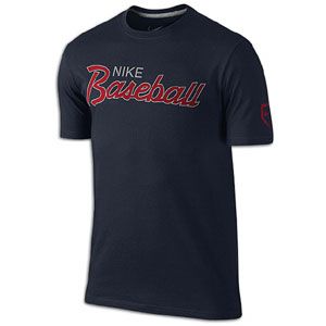 Nike Baseball Script Blended T Shirt   Mens   Baseball   Clothing