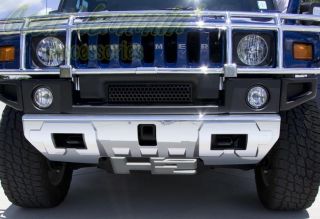Hummer H2 SUV SUT Chrome Front Apron Cover Skid Plate