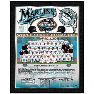 MLB Marlins 2003 World Series Plaque: Sports & Outdoors