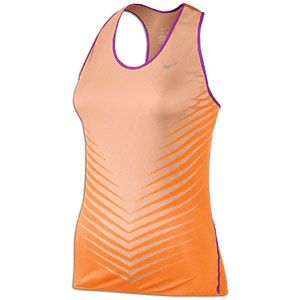 Nike Race Day Singlet   Womens   Running   Clothing   Orange Chalk