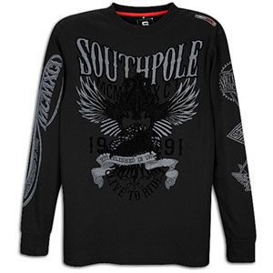 Southpole Sleeve Print Thermal Long Sleeve   Mens   Casual   Clothing