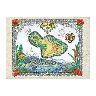 Hawaii Poster Island Of Maui 12 inch by 18 inch Home