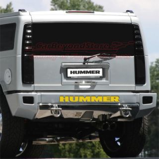 Hummer H2 Rear Bumper Yellow Letters Insert Brand New