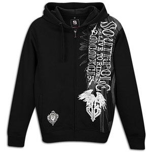Southpole Puff Glitter Full Zip Hoodie   Mens   Casual   Clothing