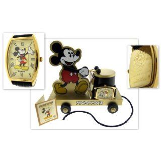 Mickey Mouse Gold Limited Edition Fossil Watch & Collectible Toy Train