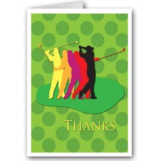 Golf Theme Thank You Note Card   10 Boxed Cards