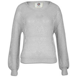 Southpole Heart Sweater   Womens   Casual   Clothing   Silver