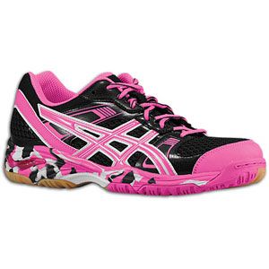 ASICS® Gel 1140V   Womens   Volleyball   Shoes   Black/Neon Pink
