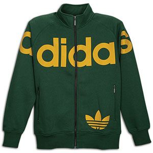 adidas Originals Linear Fleece Track Jacket   Mens   Dark Green/Craft