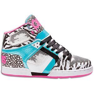 Osiris Nyc 83 Slim   Womens   Skate   Shoes   White/Turquoise/Pink
