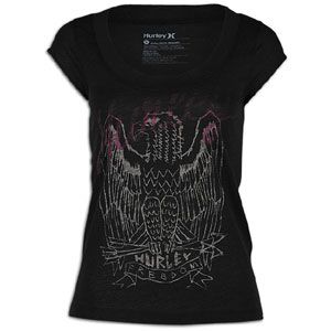 Hurley Freedom Maker Cap Sleeve T Shirt   Womens   Casual   Clothing