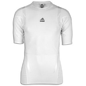 adidas TechFit PowerWeb S/S Top   Mens   Training   Clothing   White