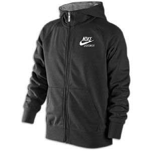 Nike AW77 FZ Hoodie   Boys Grade School   Casual   Clothing   Black