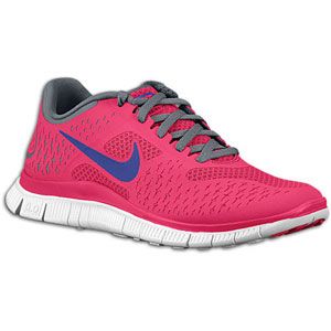 Nike Free Run 4.0   Womens   Running   Shoes   Fireberry/Night Blue