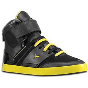 PUMA El Solo Hi   Mens   Basketball   Shoes   Black/Yellow/White