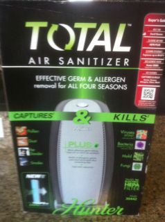 New Hunter Total Air Sanitizer 30442 Air Purifier Cleaner Brand New
