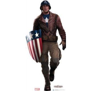 (33x74) WWII Captain America Lifesize Standup Poster Home