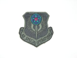   OPERATIONS OPS COMMAND AFSOC HURLBURT FIELD SUBDUED VELCRO PATCH