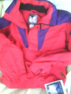 Couloir Ski Jacket Coat Max Warmth Water Resistant Red Size Large