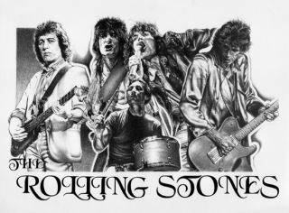 Rolling Stones Jones Richards Jagger Duran Music Concert Poster Print