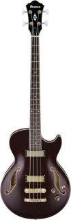 Ibanez AGB200 Artcore Series Electric Bass Guitar Transparent Brown