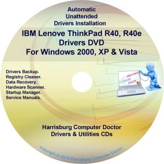 IBM Lenovo ThinkPad R40 R40e Drivers Recovery DVD