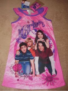iCarly Friends Nightgown Gown Shirt Pajamas 7 8