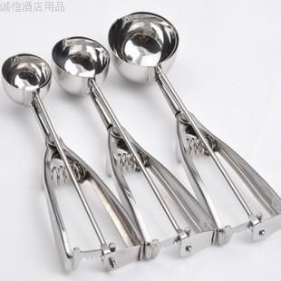 Stainless Steel Ice Cream Scoop Muffin Mix Cookie Dough Spoon Potato
