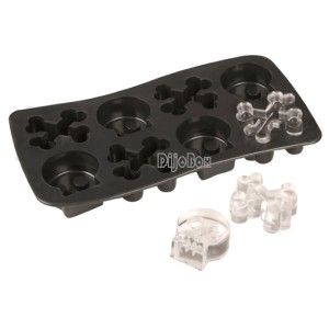 Halloween Skull Bones Ice Cube Chocolate Jelly Candy Silicone Mold