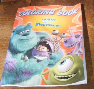 Disney on Ice Monsters Inc Coloring Book Pixar