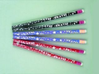Ice Skating Pencils Colorful Party Favors